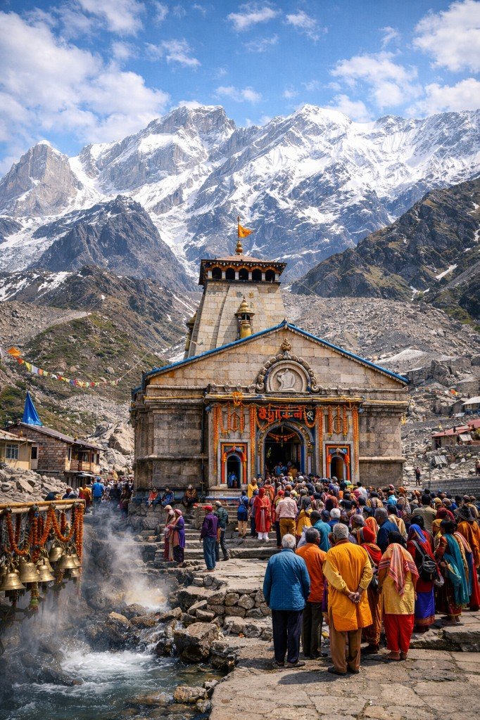 Pilgrims on a sacred journey to Kedarnath